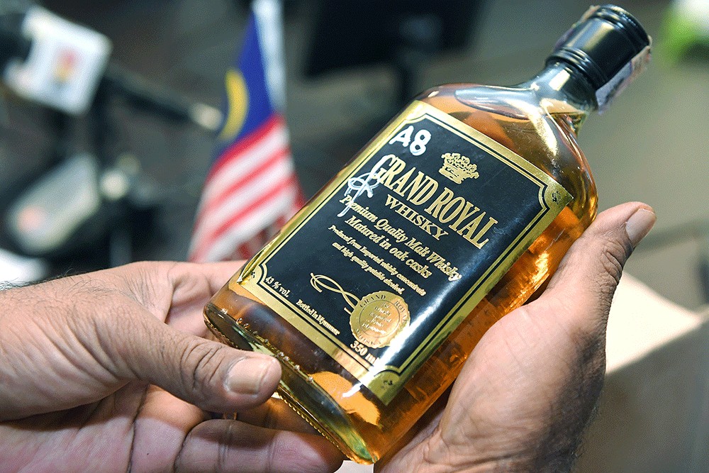 fake whiskey DPO International