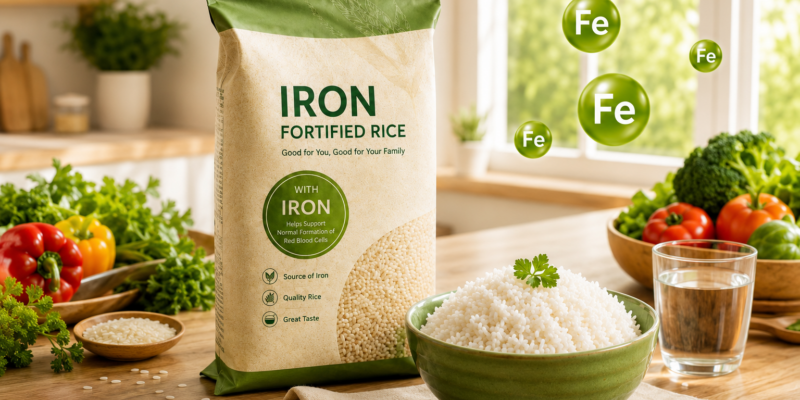 Iron fortified rice