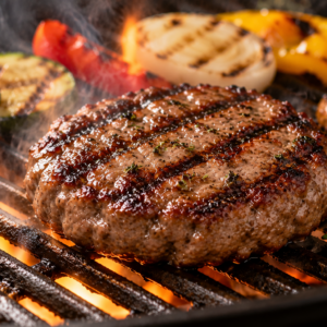 Grilled Juicy Gourmet Beef Patty